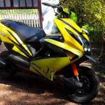Yellow Honda Dio modified