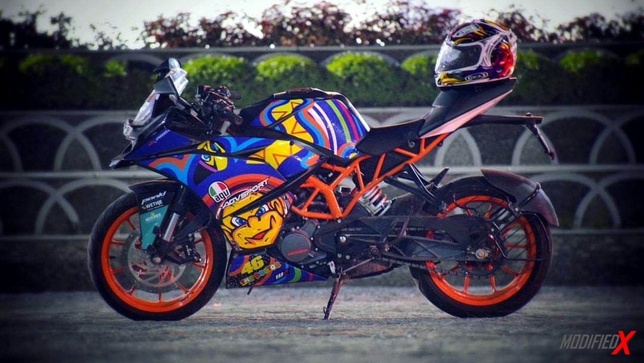 Ktm Rc200 With Abstract Stickers Mod Modifiedx