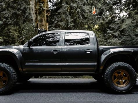 Tacoma on wide gold wheels