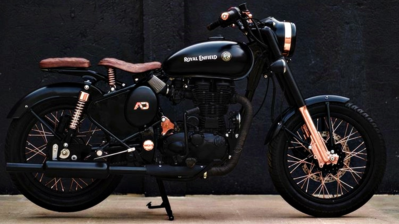 Modified Black-Copper Beauty | Royal Enfield Classic 350 - ModifiedX