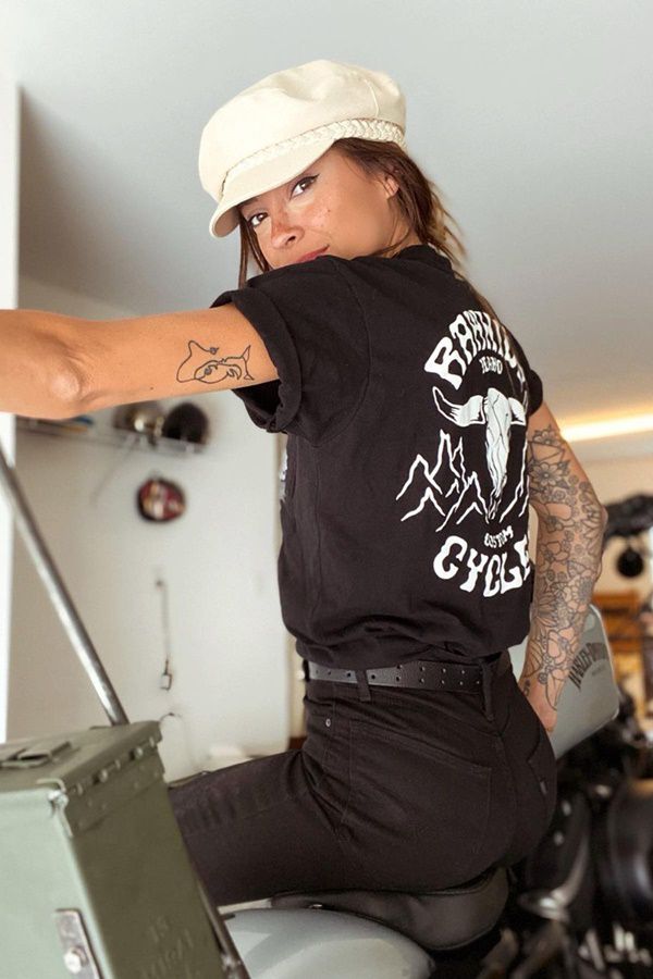 Girl rider black t shirt