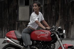 ducati ride girl