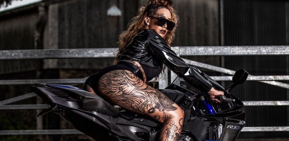 tattoo bike ride girl